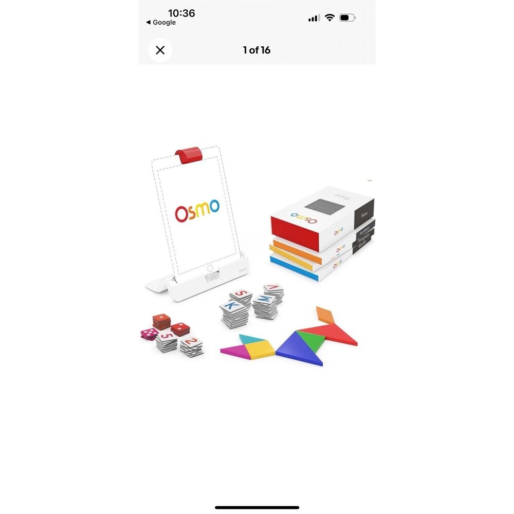 Osmo Genius Kit for iPad - Base - Numbers - Words - Tangram Learning Set
